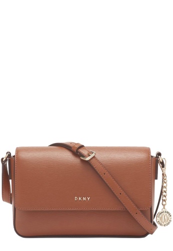 DKNY brown DKNY Bryant Medium Flap Crossbody Bag in Caramel R12EL467 7803AAC52DE806GS_1