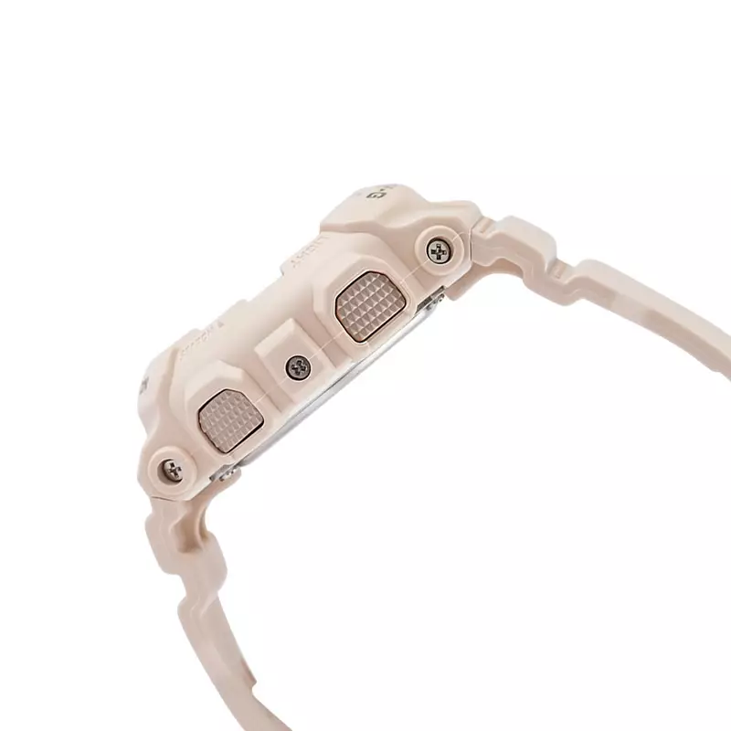 Jam Tangan Wanita Casio Baby-G BA-110XCP-4ADR Digital Analog Pink Digital Dial Beige Resin Band