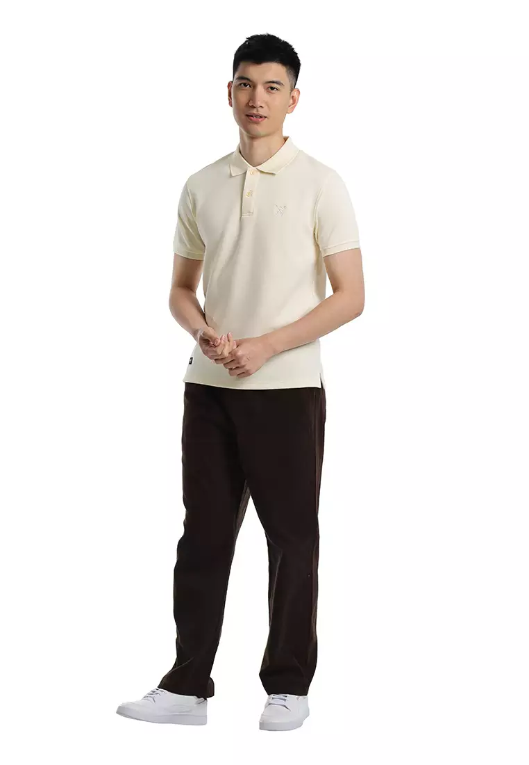 Forest Mens Cotton Slim Fit Polo Tee - 23961-15Beige