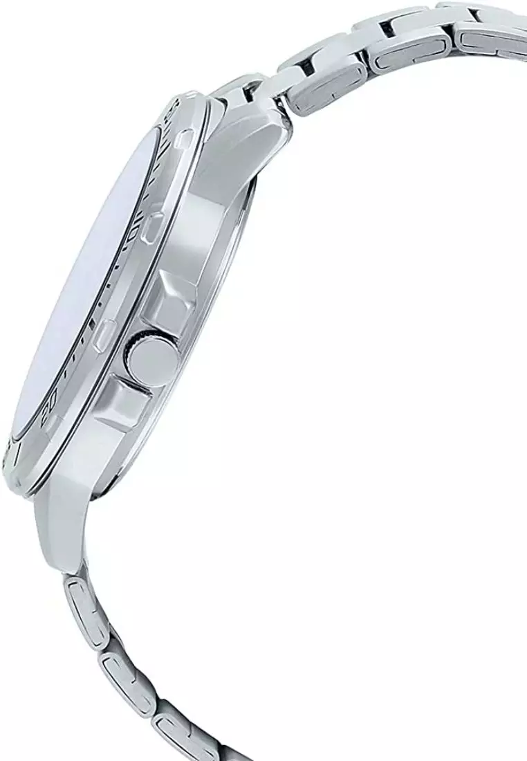 Men's Analog MTP-VD01D-2EV Stainless Steel Band Casual Watch