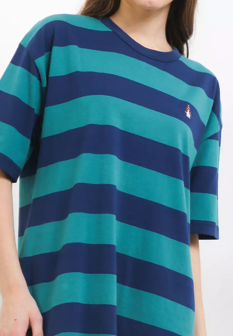 Jual Hush Puppies Xyris Oversized Stripe Tee Dress Original 2024