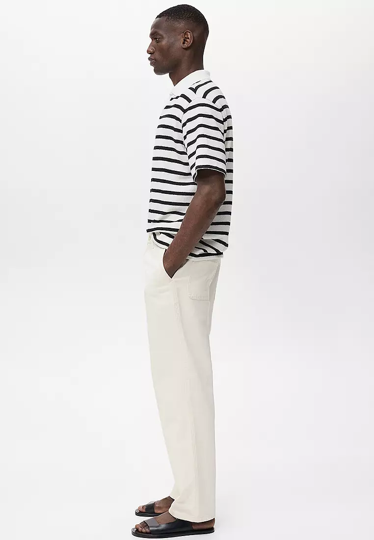 Regular-Fit Jeans Made From A Cotton-Linen Blend