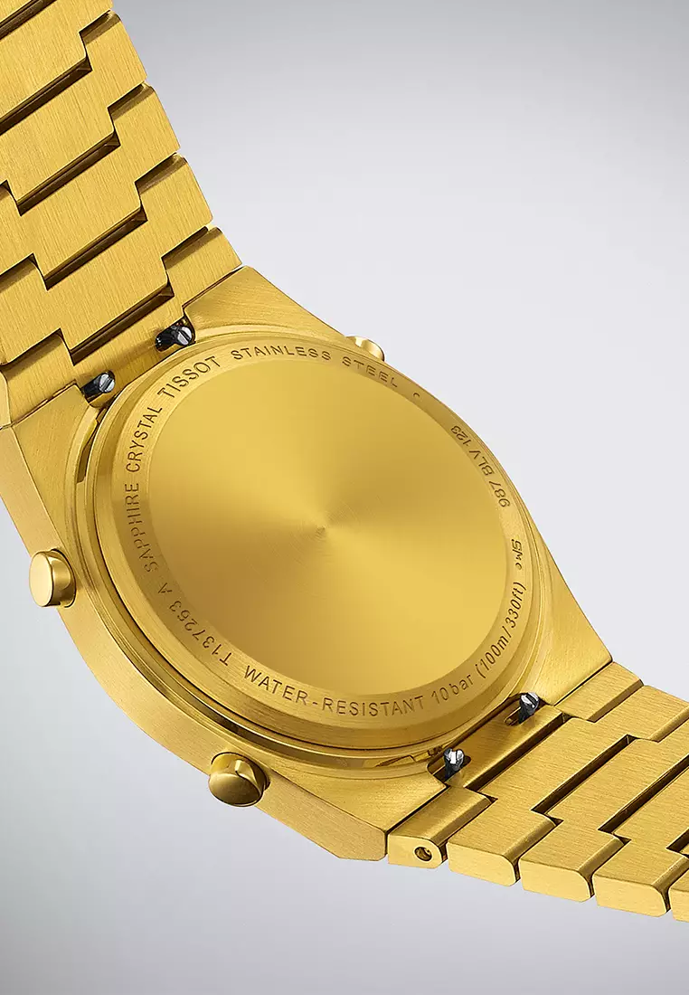 PRX Digital 35MM Unisex Yellow Gold 1N14 Stainless Steel Bracelet And Golden Mirror Dial Quartz Watch - T137.263.33.020.00