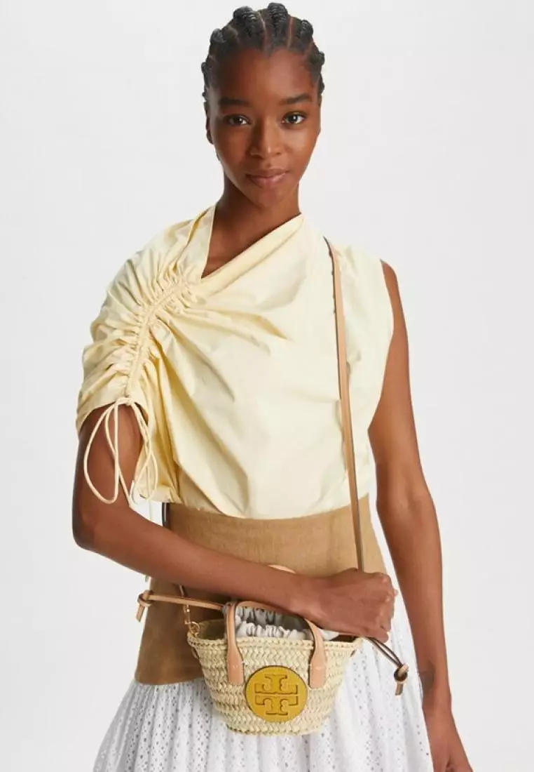 Ella straw mini tote sales