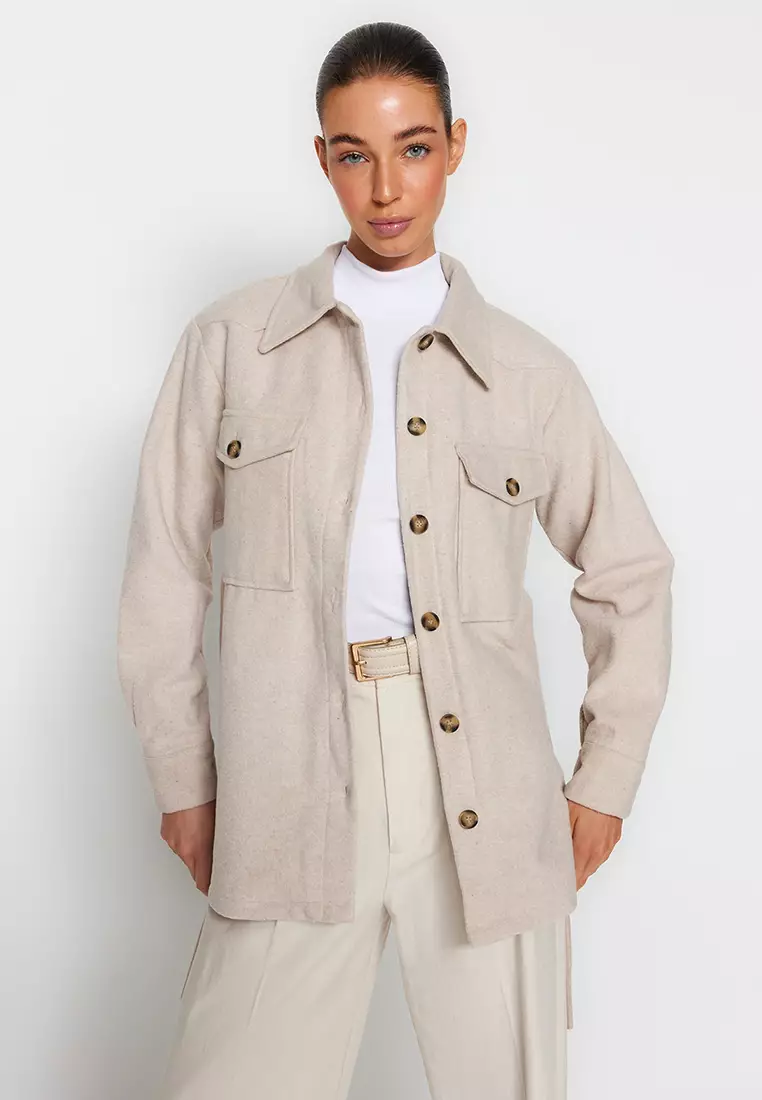 Buy Trendyol Waist Tie Coat Online ZALORA Malaysia