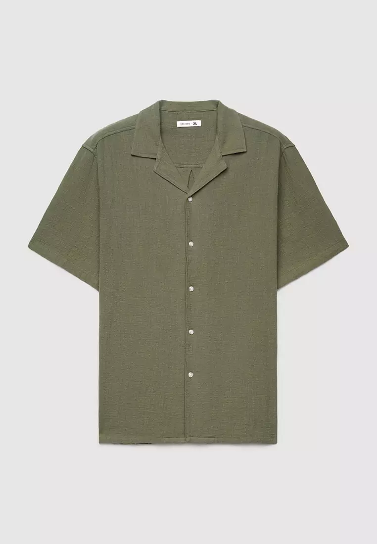Men's Plain Bowling Shirt