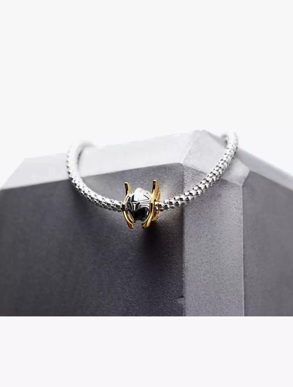Marvel Thor Helmet Sterling Silver and 14k Gold-Plated Charm