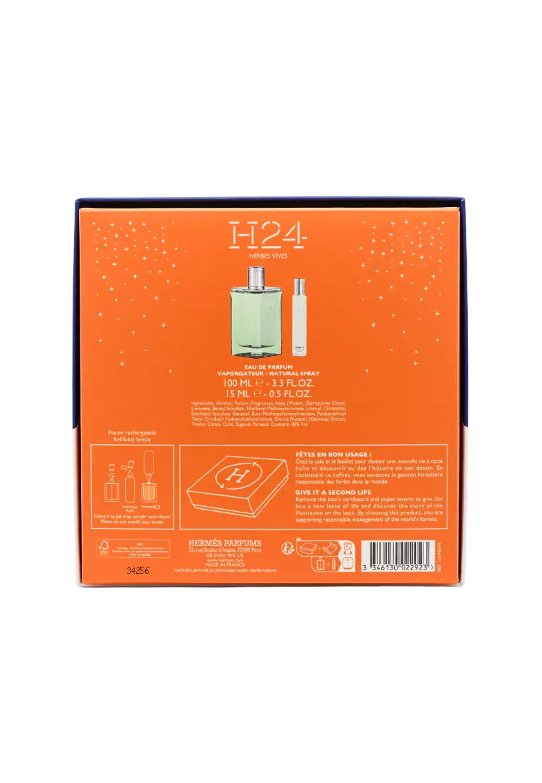HERMES H24 Herbes Vives Eau de Parfum Set (2pcs)  2piece