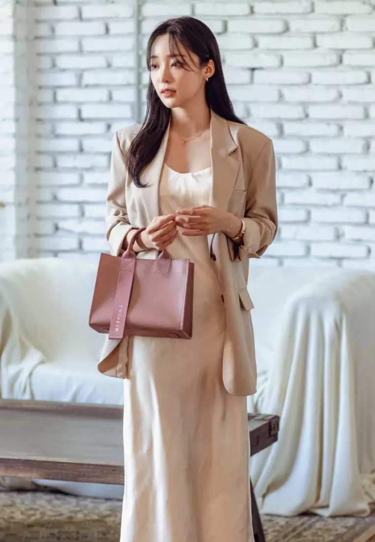 CINDY Vegan Leather Crossbody Bag Indi Pink