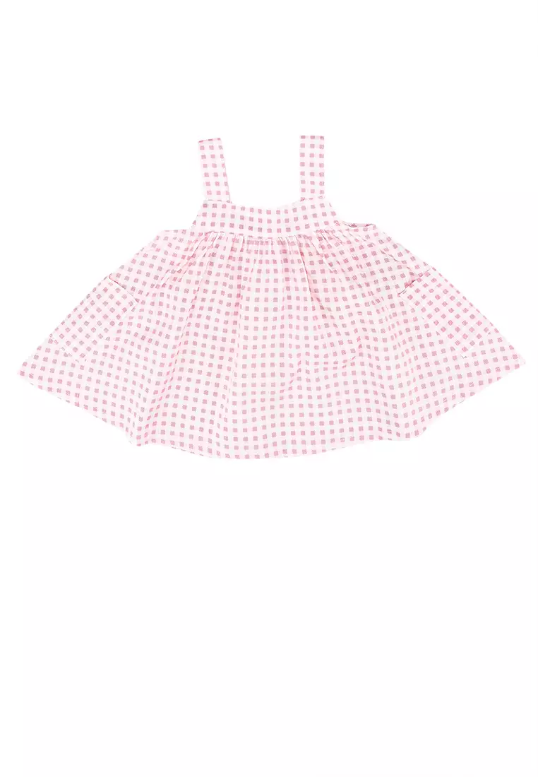 Gingham best sale pinafore dress