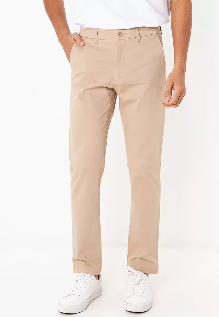 Premium Sateen Slim Chinos