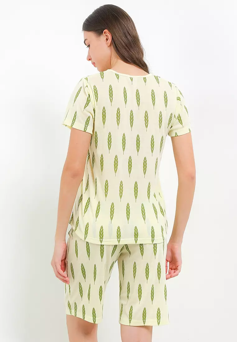 Pyjama Pijama Baju Tidur Short Sleeve Short Pants Sleepwear