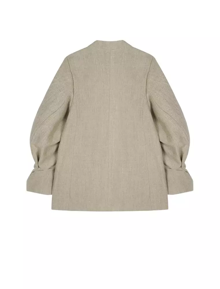 百搭宽松中长款西服