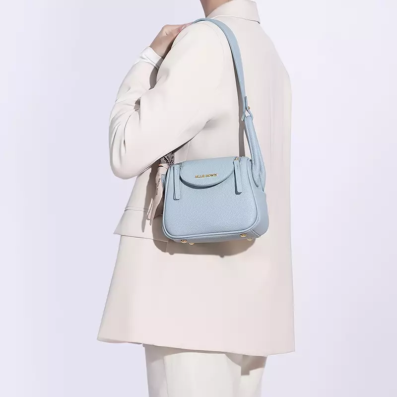 BLLE ROWN Tas Wanita Bentuk Bantal Tas Bahu Tas Selempang Wanita Model Terbaru BR6001-Blue