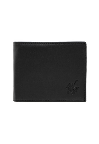 LancasterPolo black LancasterPolo Men's Bi-Fold RFID Coin Pocket Leather Wallet 004BEAC2049211GS_1