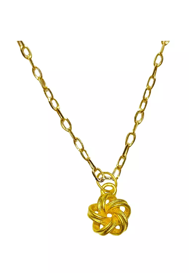 Gold chain with silver on sale pendant