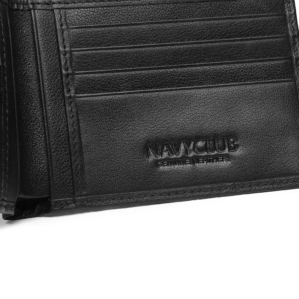 Navy Club Dexter Dompet Pria Lipat Dompet Kulit Asli - Free Box Exclusive