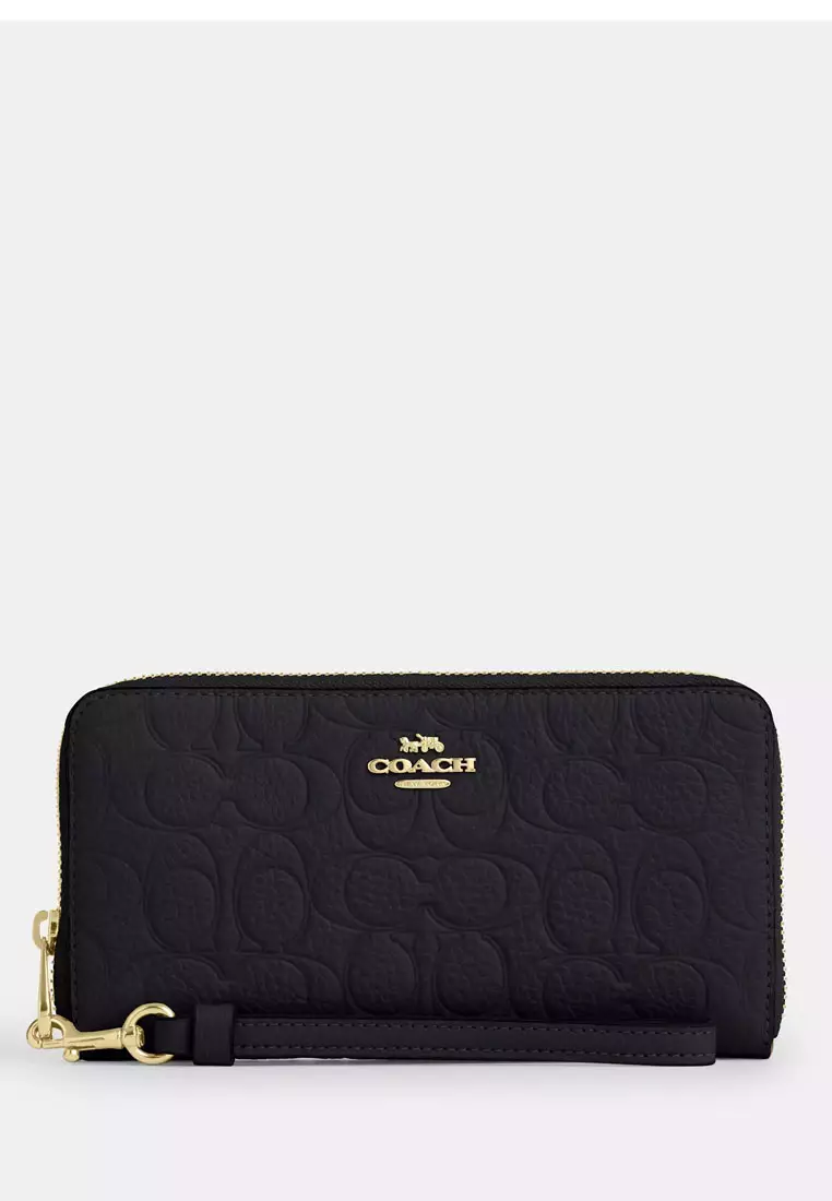 Coach Long Zip Around Wallet In Signature Leather 2025 | Buy Coach ...