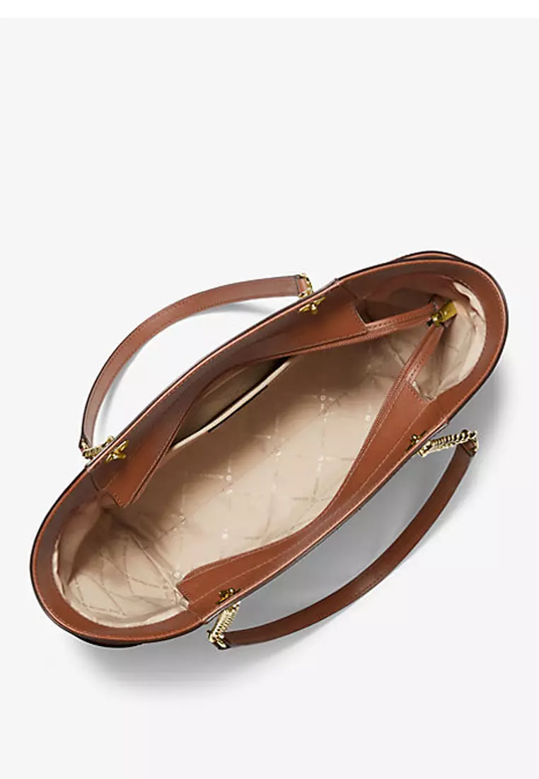 Jet Set Large Saffiano Leather Shoulder Bag