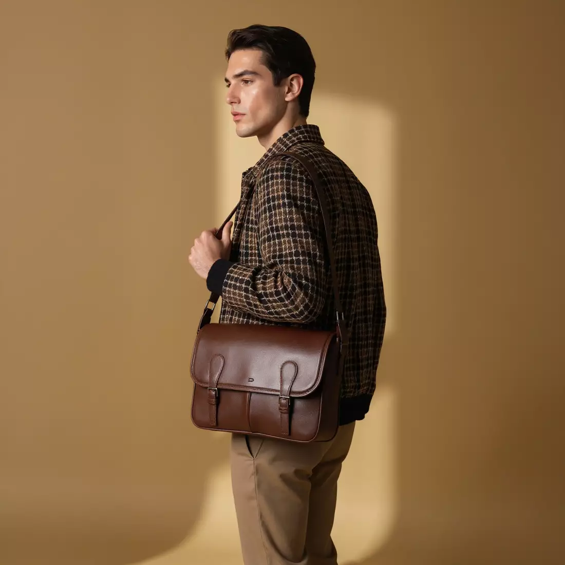 Therion Messenger Bag - Tas Selempang Kulit EcoLeather Pria
