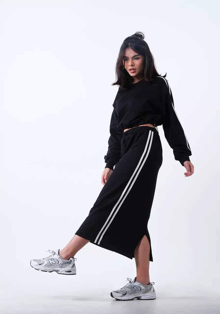 Rok Midi Wanita Kirby Black
