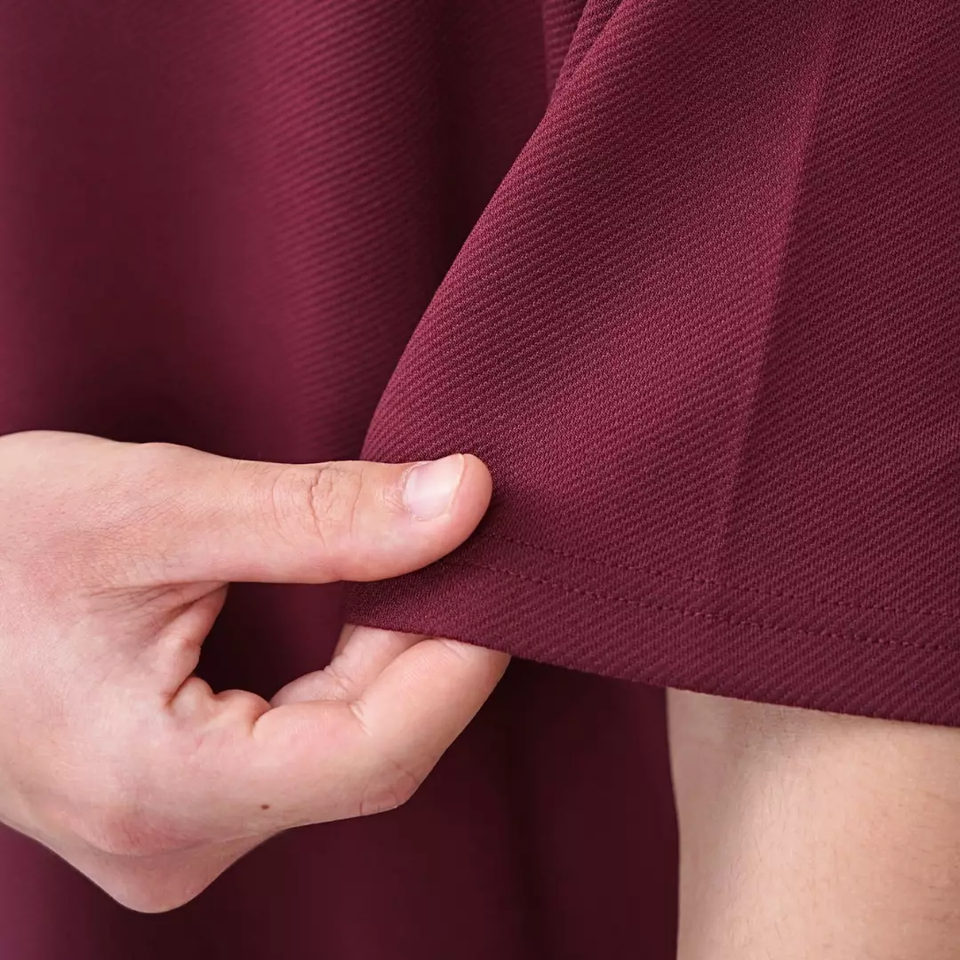 Ryusei Polo Oversize Kudo Twill Maroon