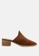 Rag & CO. brown Stacked Heel Suede Leather Mules 7EDEASHA66338EGS_1