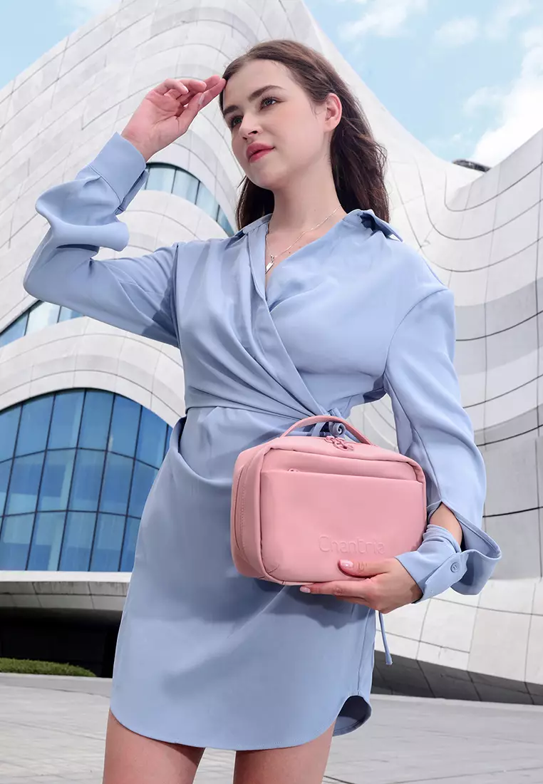 Waterproof Zippered Toiletry Pouch Travel Makeup Bag For Women