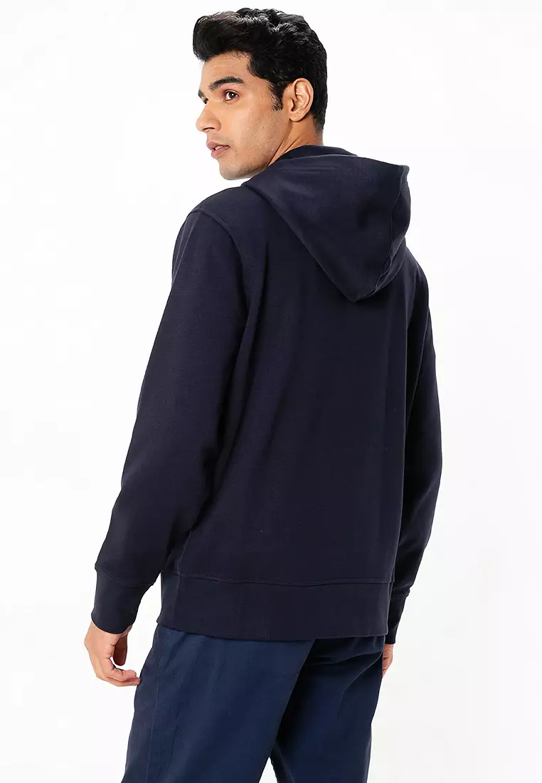 Printed Graphic Zip Hoodie