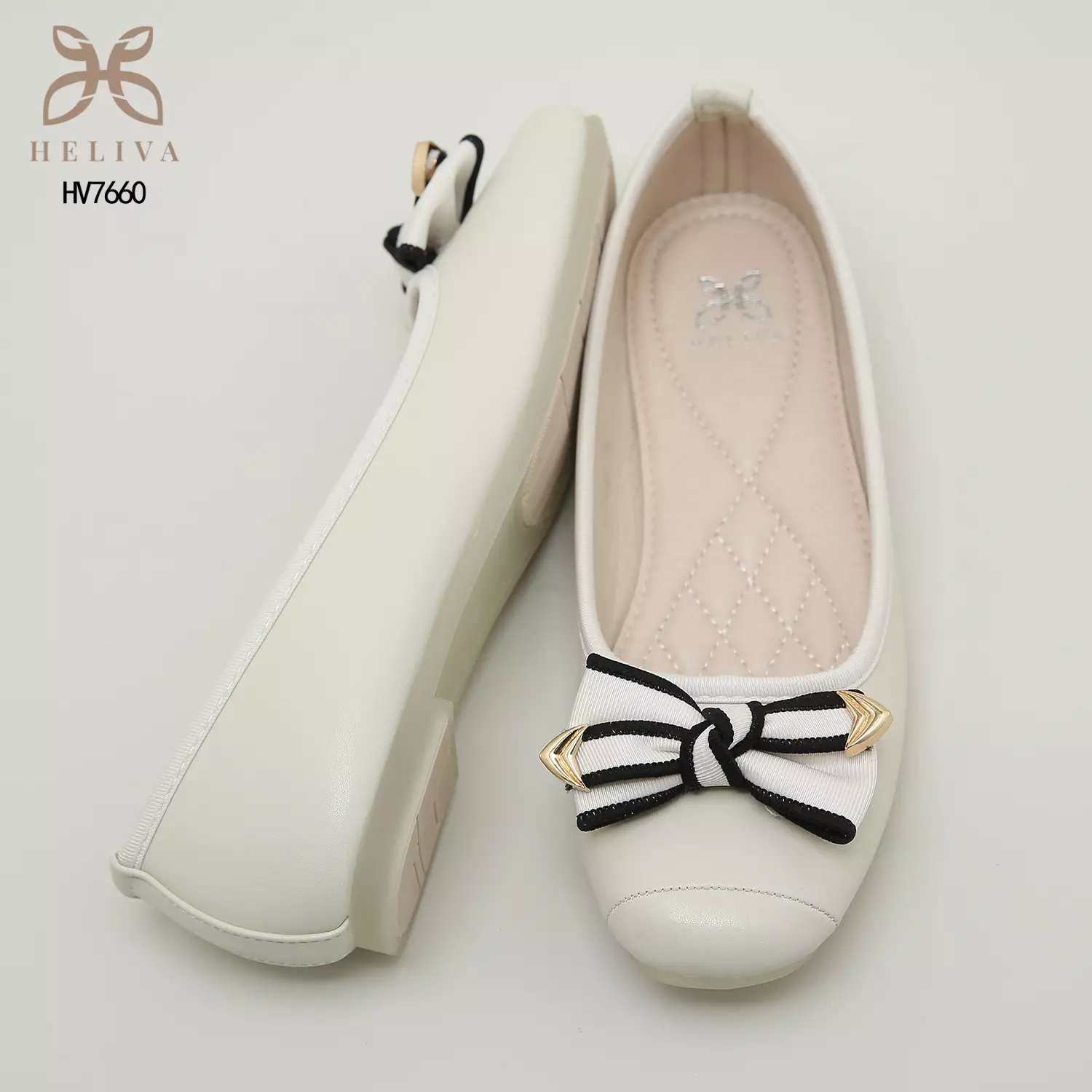 Heliva Zola Sepatu Loafers Slip On Aksesoris Pita Sol 1cm HV7660