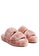 London Rag pink Snuggles Indoor Fur Flats in Blush D26D0SHEC3FB1FGS_2