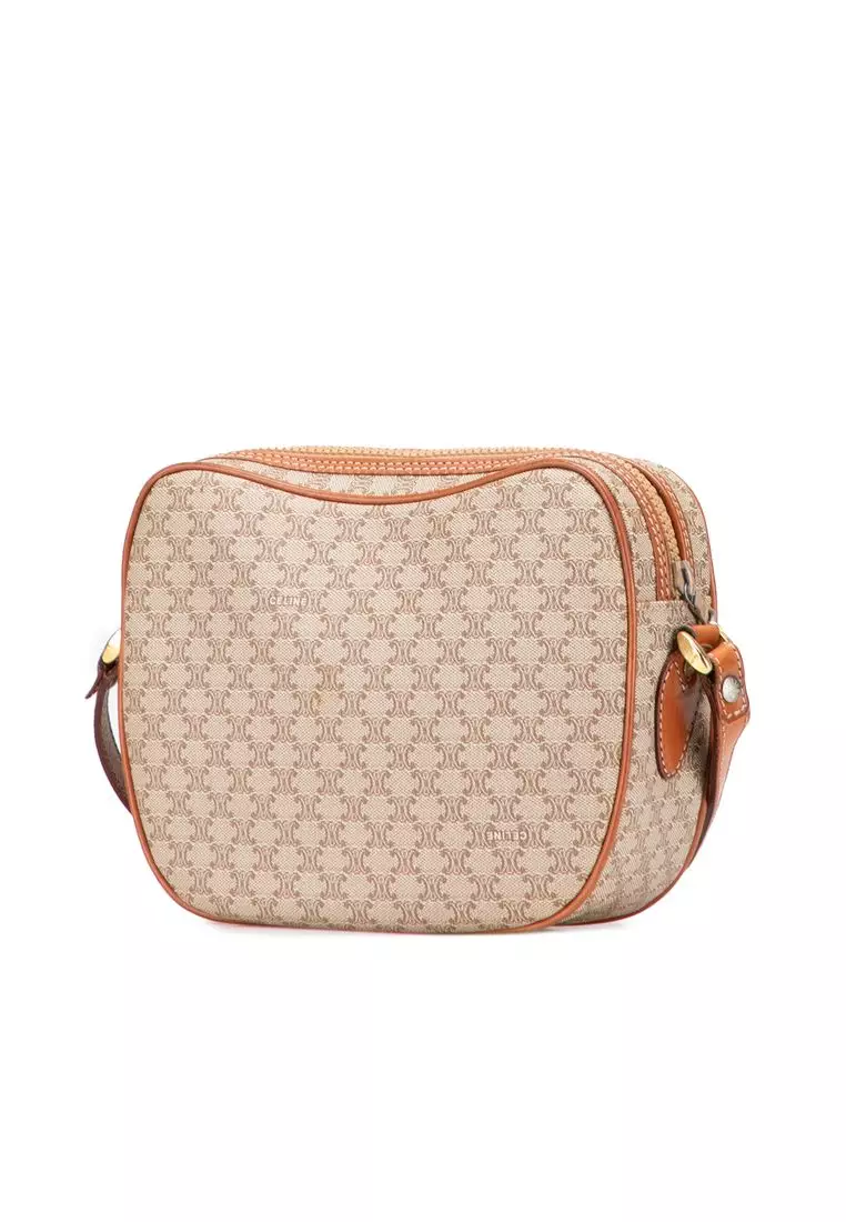 Pre-Loved Celine Macadam Coated Canvas Crossbody