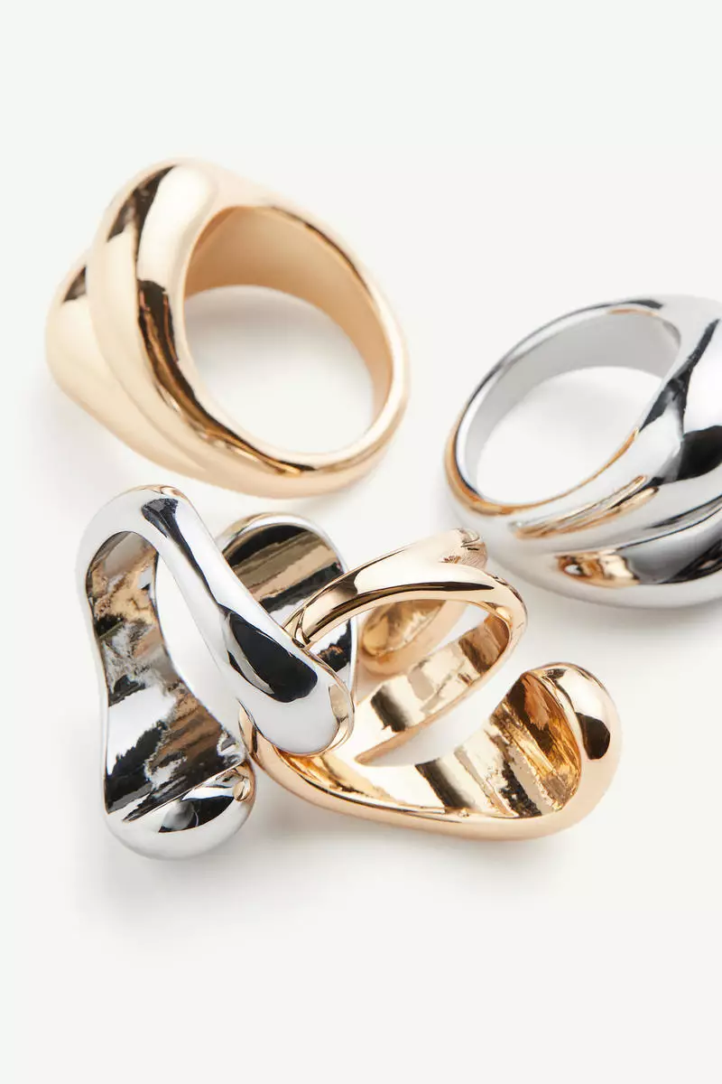 4-pack chunky rings