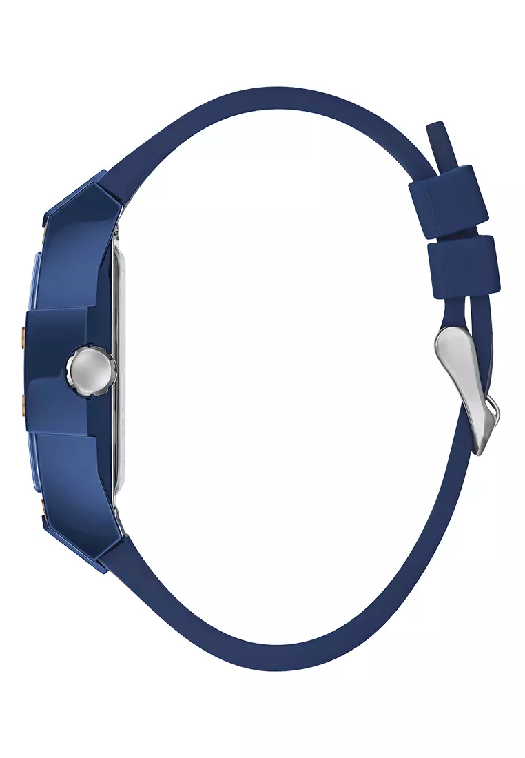 Guess GW0203G7 - Jam Tangan Pria - Blue - Silicone Watch