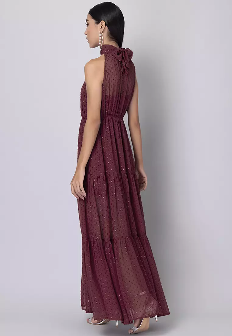 Faballey maroon hot sale dress