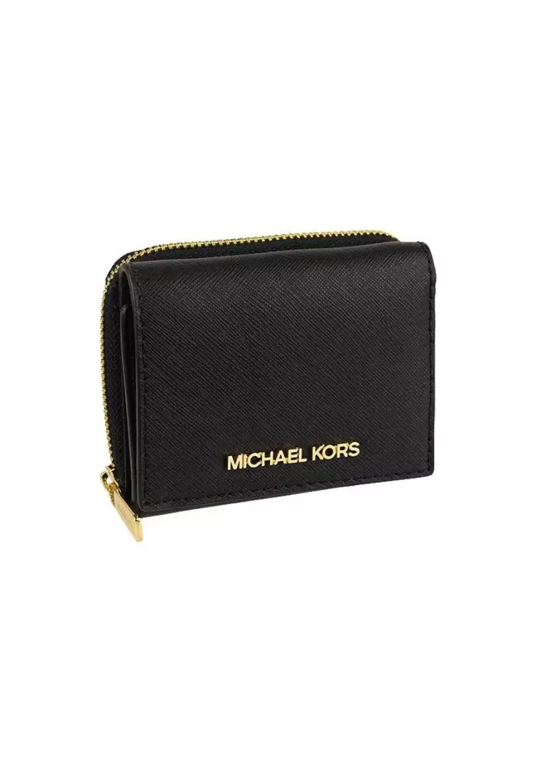 Michael Kors Small Wallet Black Dompet MICHAEL KORS MK GOLD BLACK