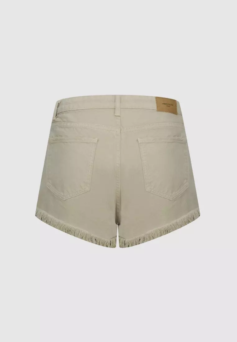Buy Urban Revivo Frayed Hem Hot Pants Shorts 2024 Online ZALORA