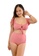 PINK N' PROPER pink Hestia Ribbed Off Shoulder Puff Sleeve High Waist Bikini Set in Pastel Pink A42F7USBBAFD5FGS_2