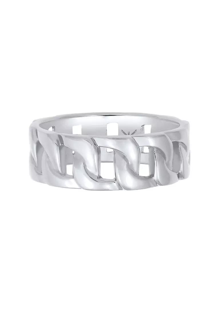 Men's Silver Chain Link Ring