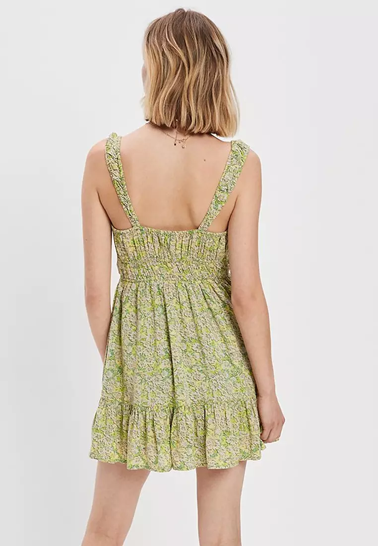 American eagle green outlet floral dress