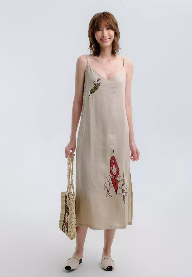Buy F2 - Fashion and Freedom Scent of Summer Midi Linen Dress Online |  ZALORA Malaysia
