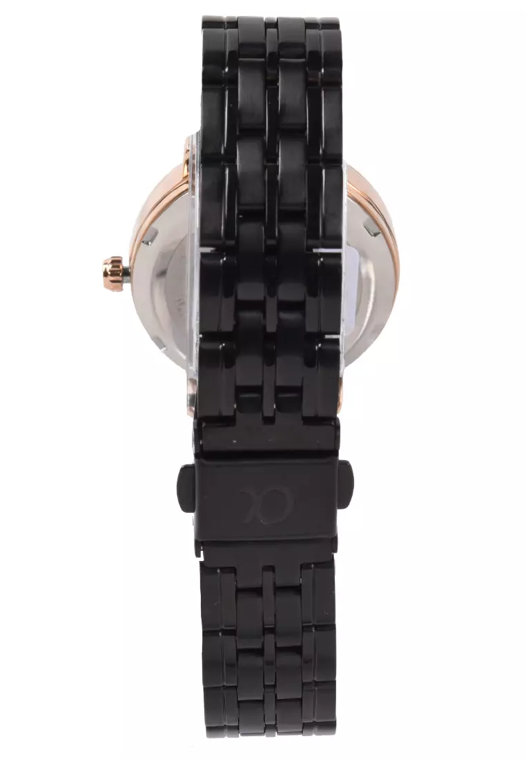 Alfa - Jam Tangan Wanita - Rosegold - Black Stainless Steel Bracelet - 88169L-A