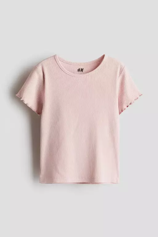 Overlock-detail cotton top