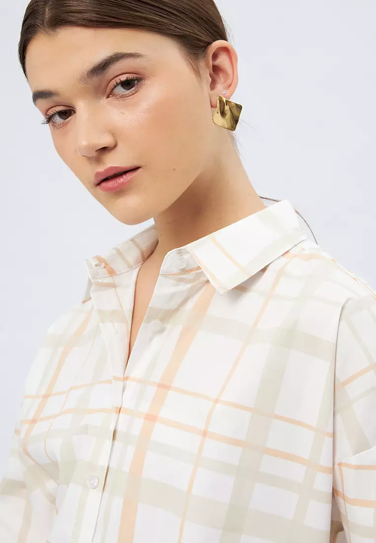 Long Sleeve Plaid Shirt MULTICOLOR