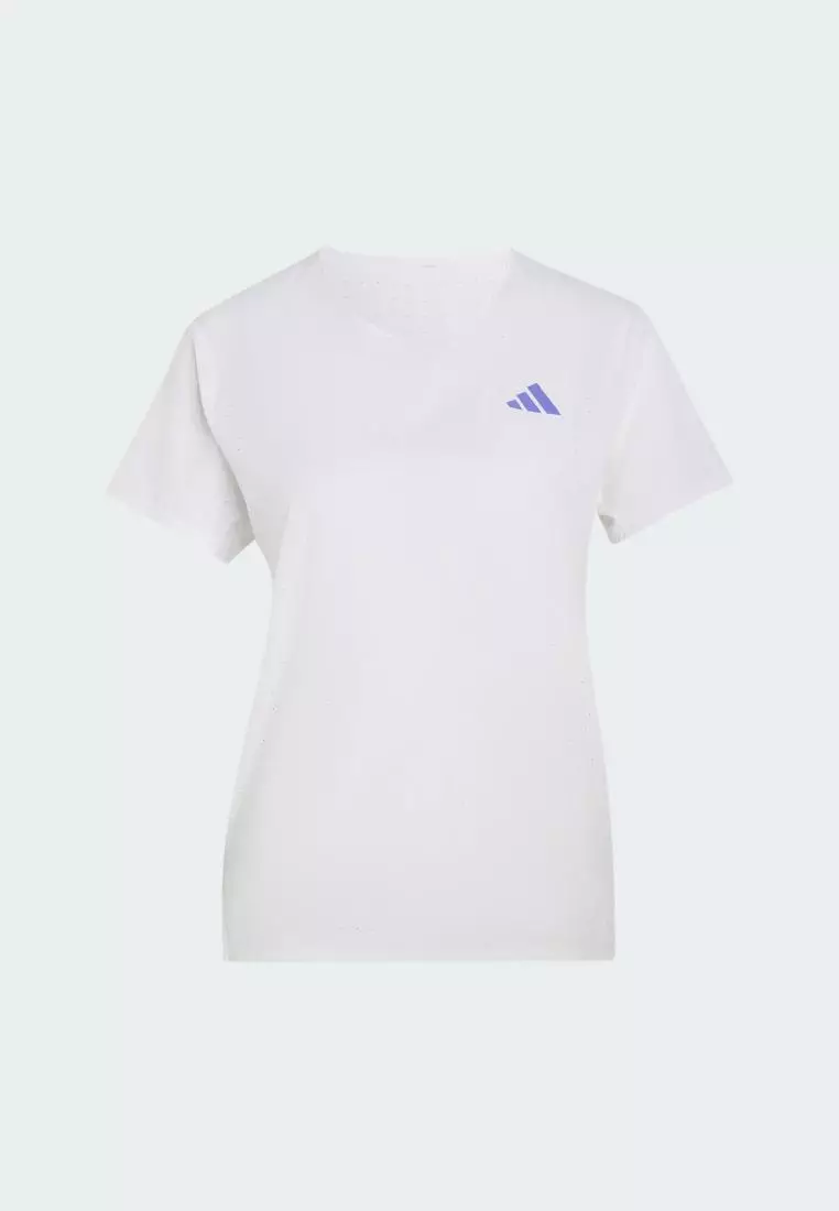 Running Adizero Running Tee Women White KT4831