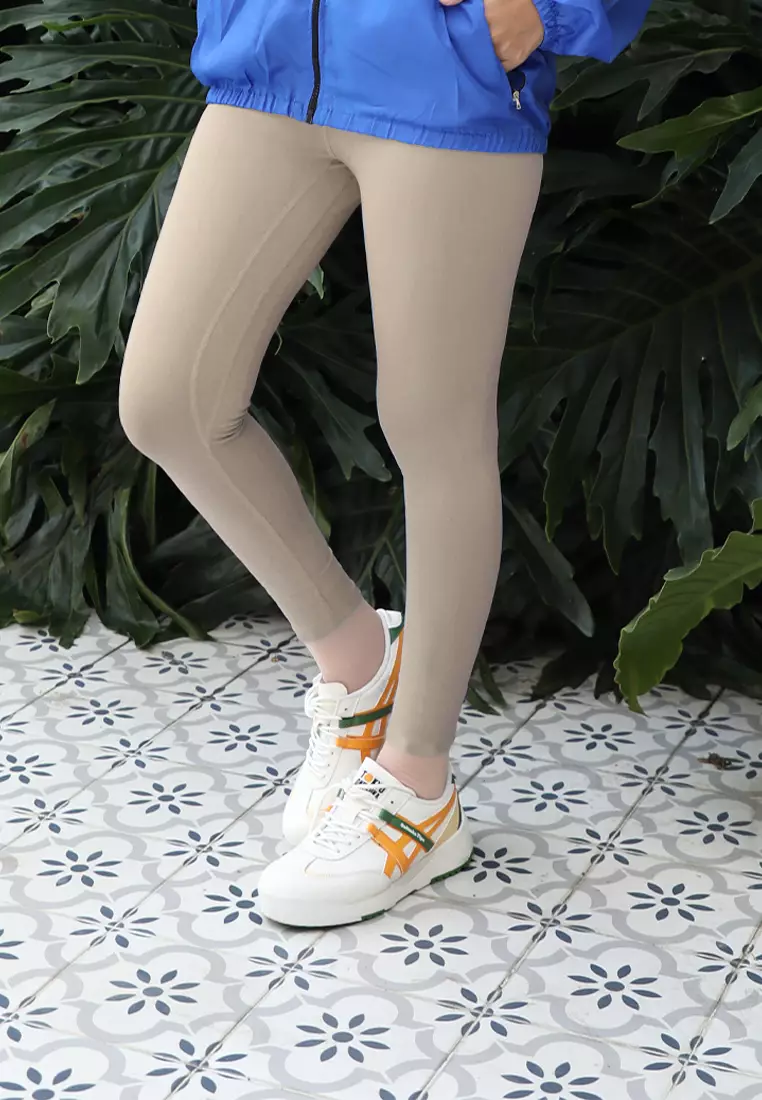 Zelena - Hasa Leggings Highwaist | Legging Olahraga Wanita | Sport Basic Layer - L