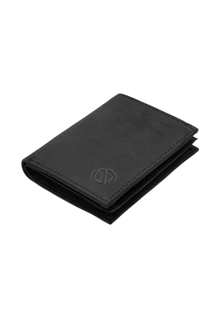 Full Grain Crazy Horse Leather Small Vertical Wallet Multifunction Card Holder JWD 20856