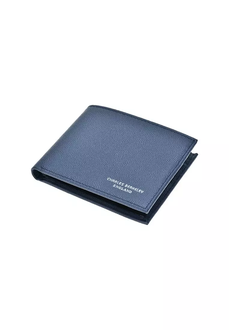 Tumbled Leather Bifold Wallet & Silver Buckle Leather Belt Combo Gift Set