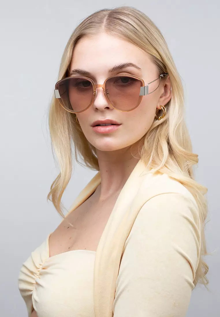 Mars (PW2-Champagne) Luxury Designer Sunglasses from London for Women