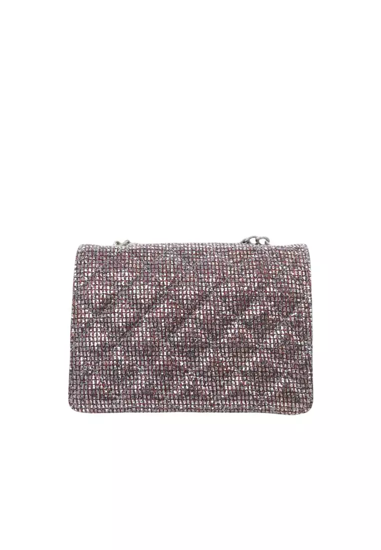 Pre-Loved Chanel Mini Glitter Canvas Reissue 2.55 Flap